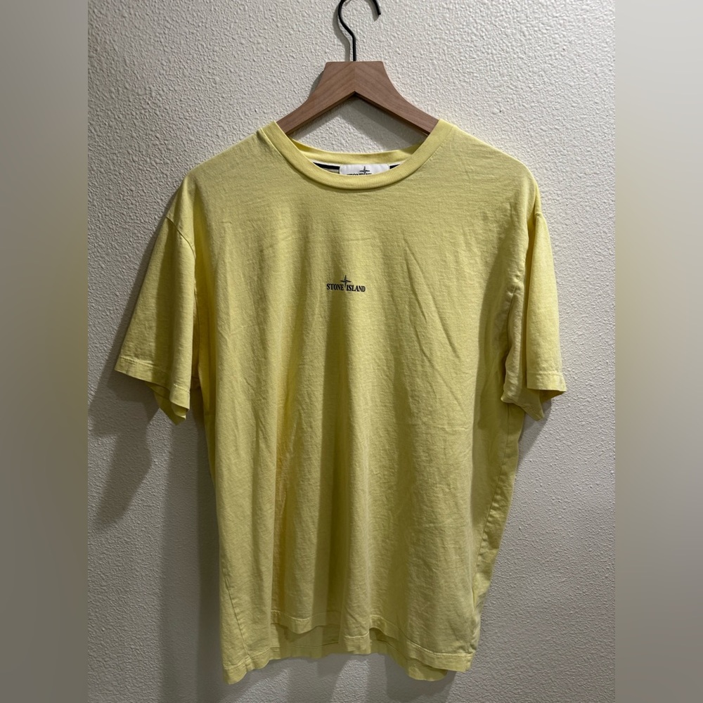 Stone Island Circle Logo T-Shirt Yellow XXL